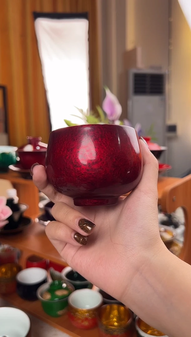 北***™赤宝砂主人杯-太古大漆