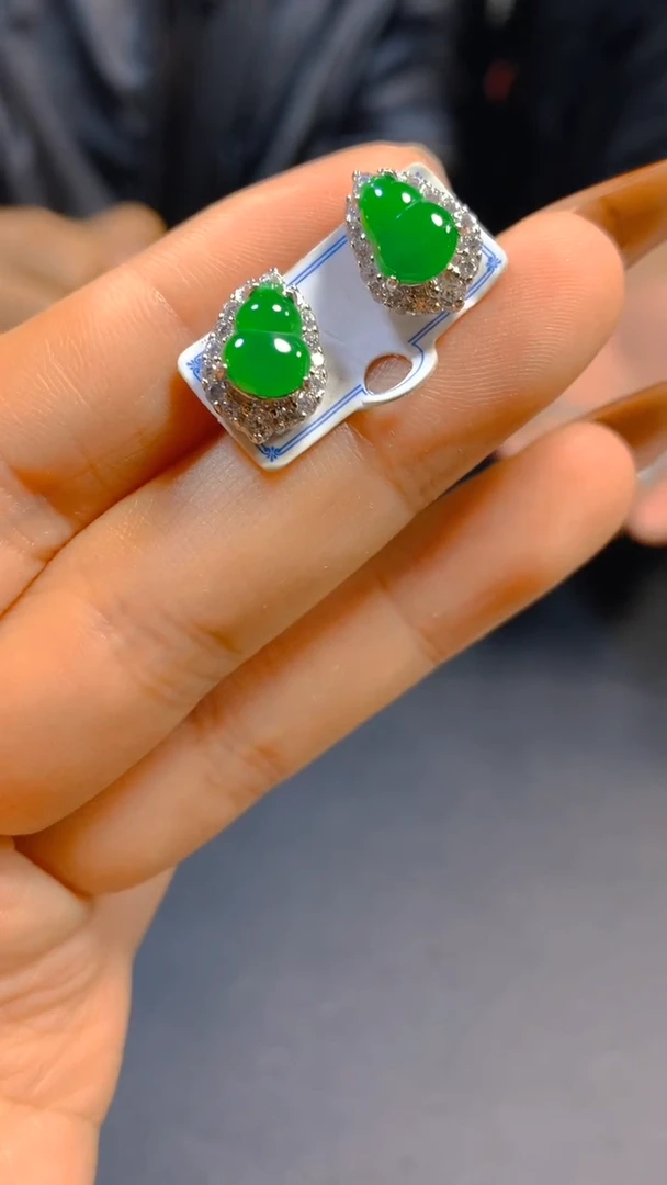 【闪购商品】翡翠耳饰未镶嵌0732965080多样性发一