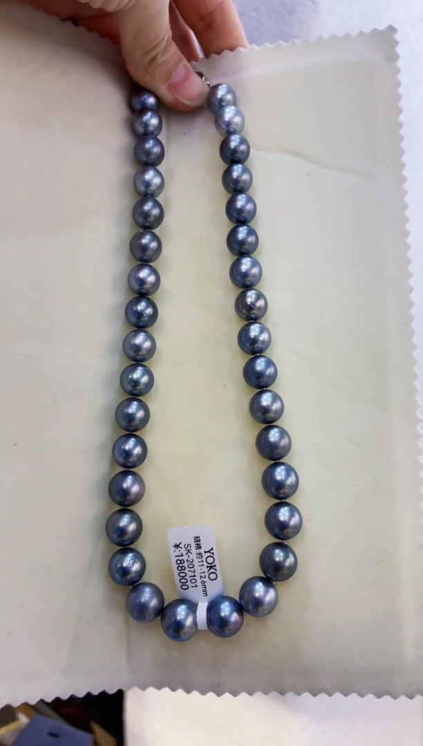 【闪购商品】海水珍珠颈饰银S925镶嵌大溪地 11-12.6mm