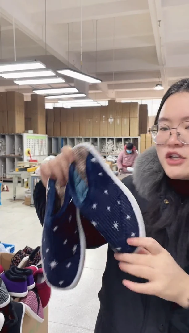 藏青棉拖鞋36码80号