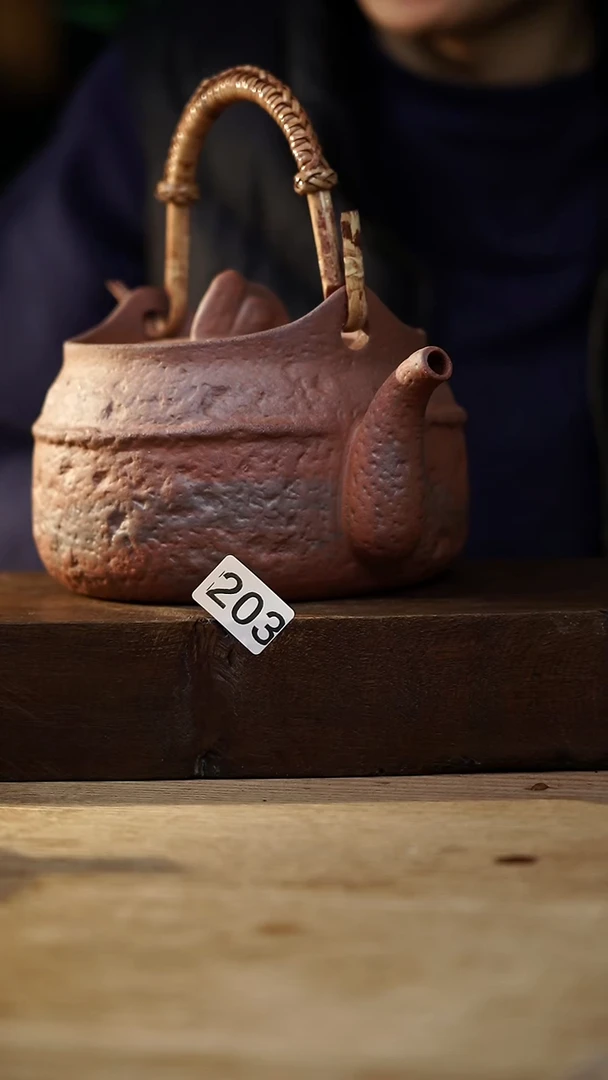 瓷片设计师手作！！！落单福利系列！！老岩泥煮茶壶