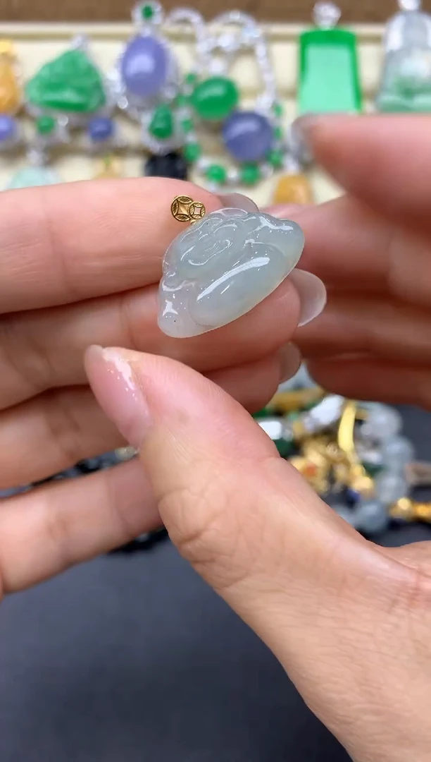 【闪购商品】翡翠颈饰18K金镶嵌16-中国好珍宝
