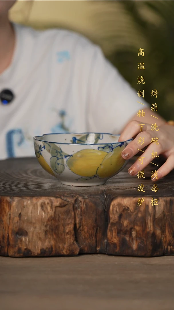 瓷片景德镇高温釉下彩可微波烤箱洗碗机