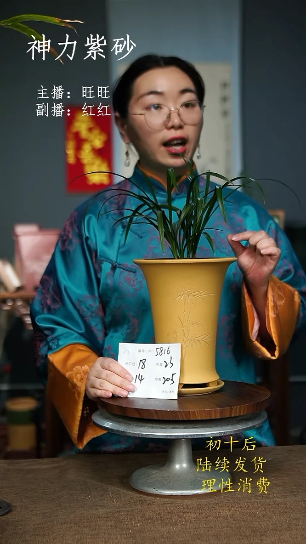【闪购商品】紫砂花盆5816+Z紫砂花盆