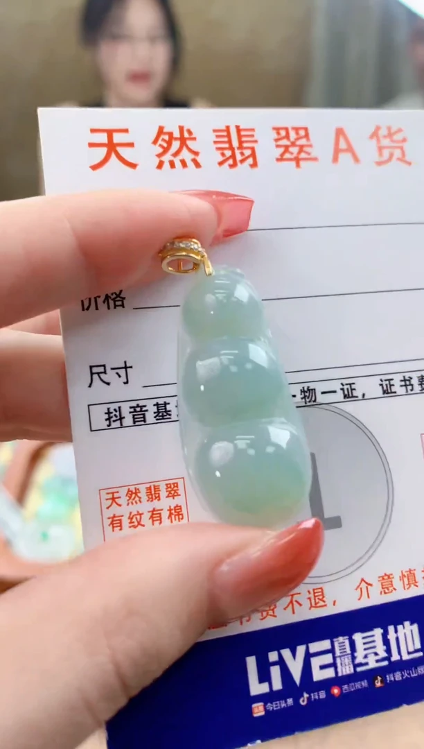 颈饰未镶嵌翡翠天然A货翡翠挂件