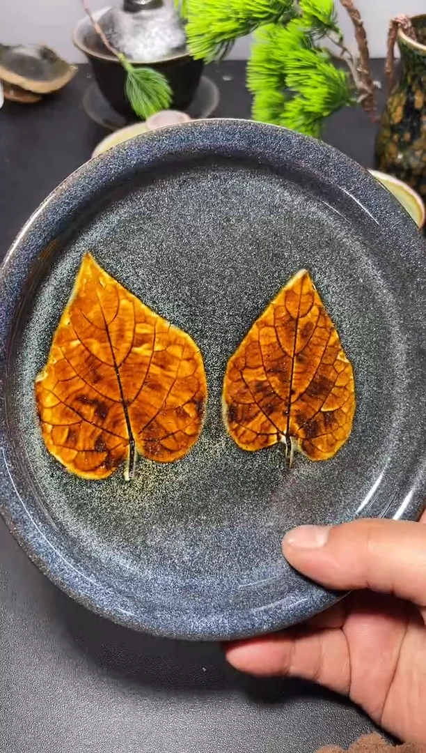 茶盏215叶紫建盏