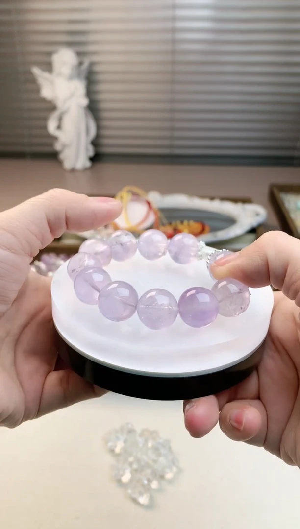 【闪购商品】水晶珠宝半成品未镶嵌薰衣草紫单圈