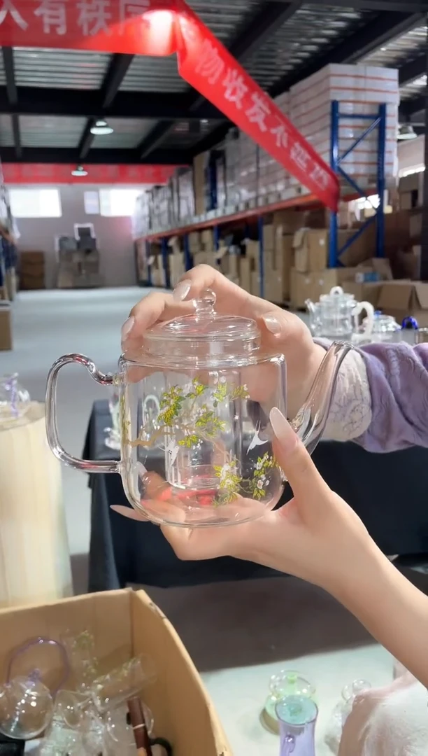 遇器梨花白燕煮茶壶