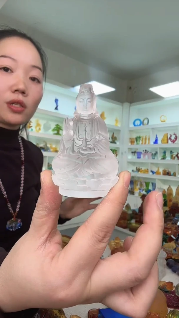 手工艺品琉璃观音