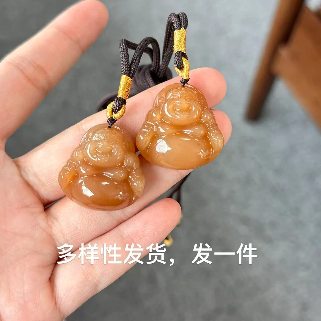 【香掌柜】新疆和田玉红玉佛公吊坠（多样性发货，发一件）