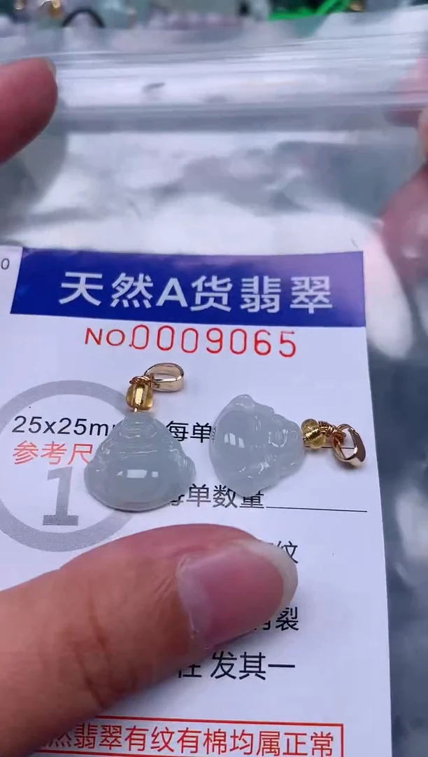 翡翠未镶嵌吊坠(赠链)1