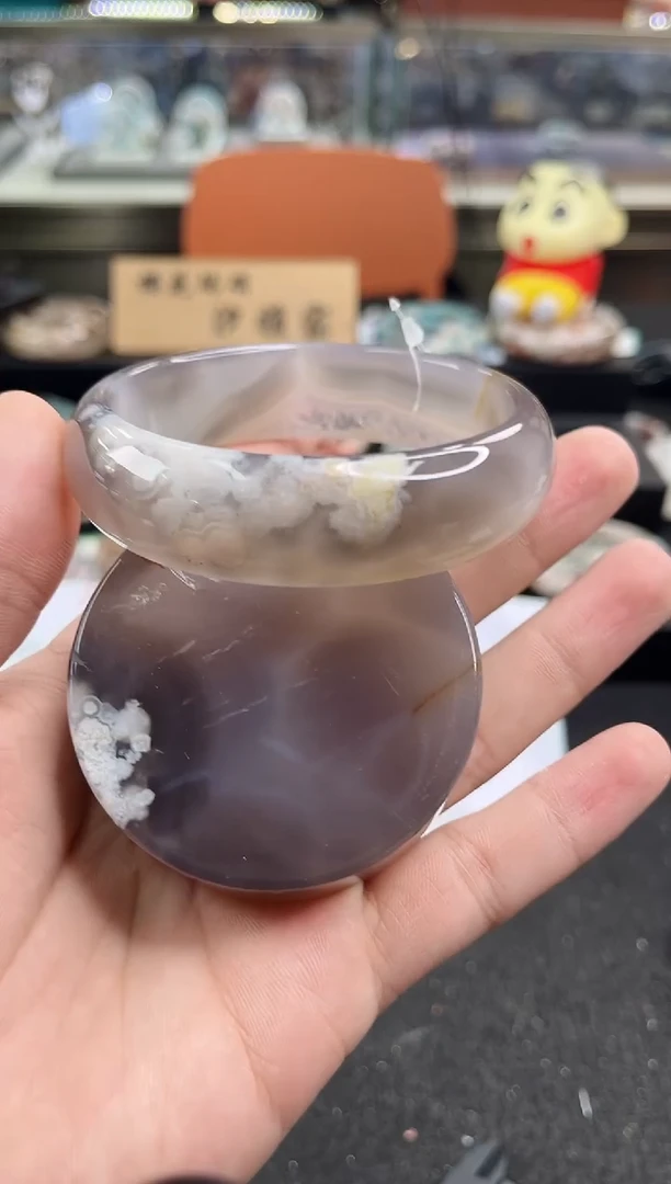 未镶嵌手镯石英质玉63圈口（赠品镯心）6885226
