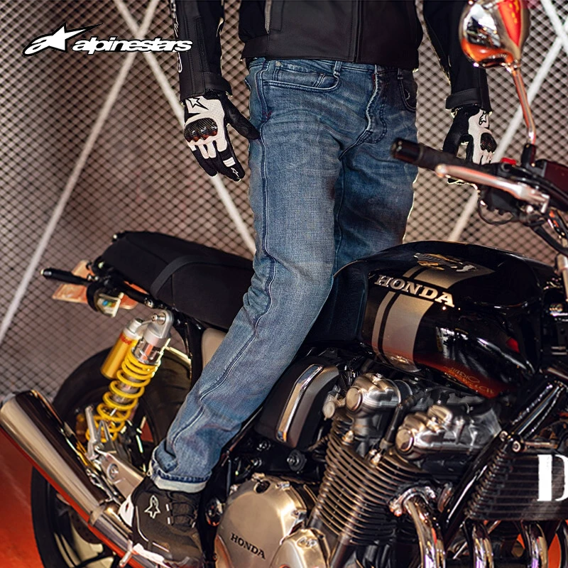 a星alpinestars摩托车骑行牛仔裤DUNCAN机车裤防摔休闲骑行裤男