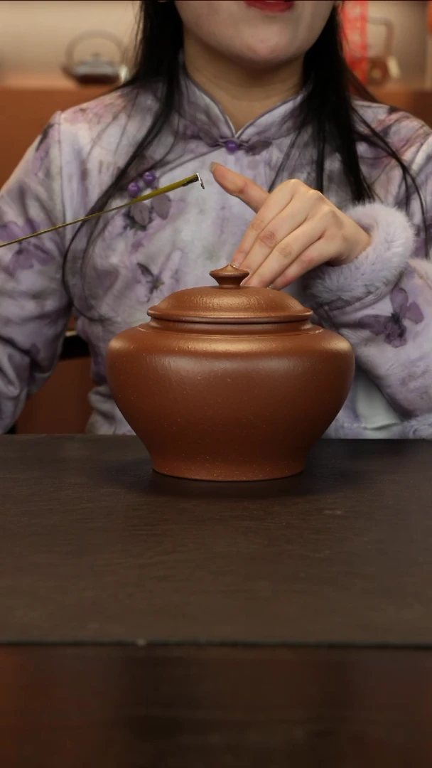 【闪购商品】紫砂茶叶罐直播福利粗砂降坡将军罐500克