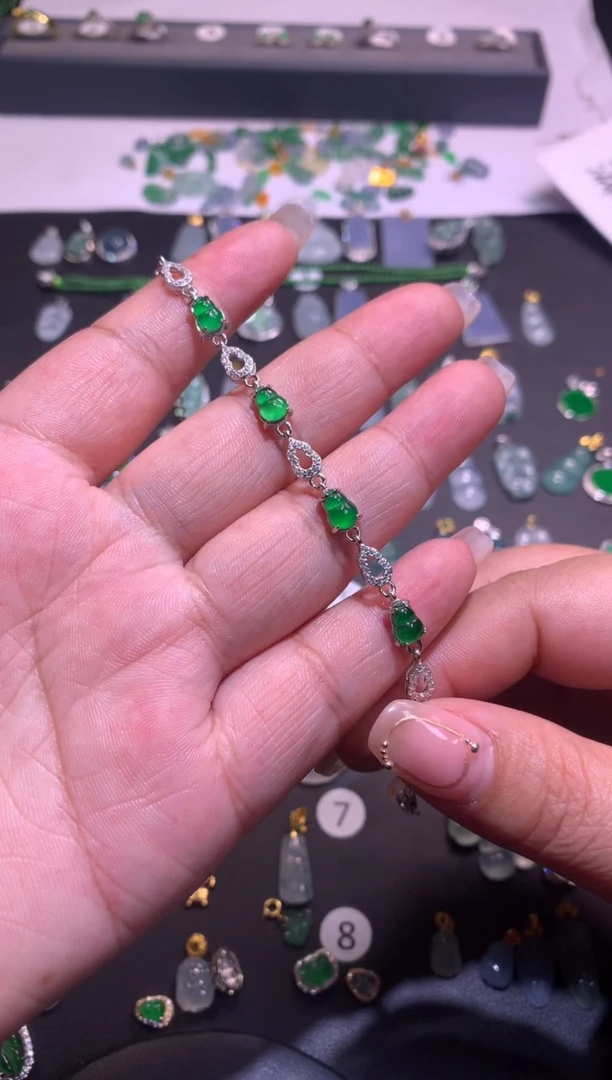 【闪购商品】翡翠吊坠(不含链)银S925镶嵌1