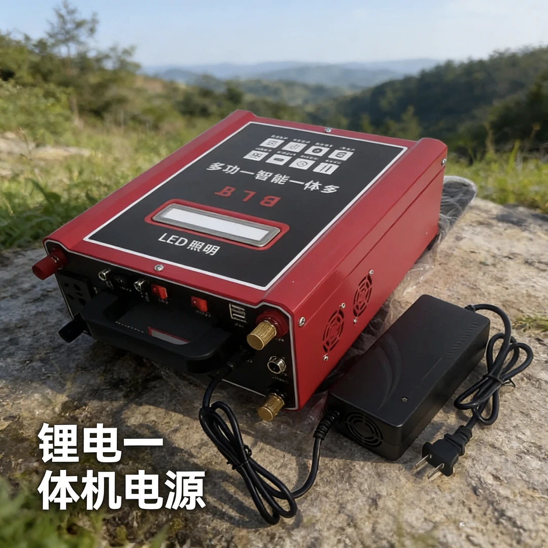 12V锂电池大功率多功能移动一体220户外摆摊便携充电照明usb电源
