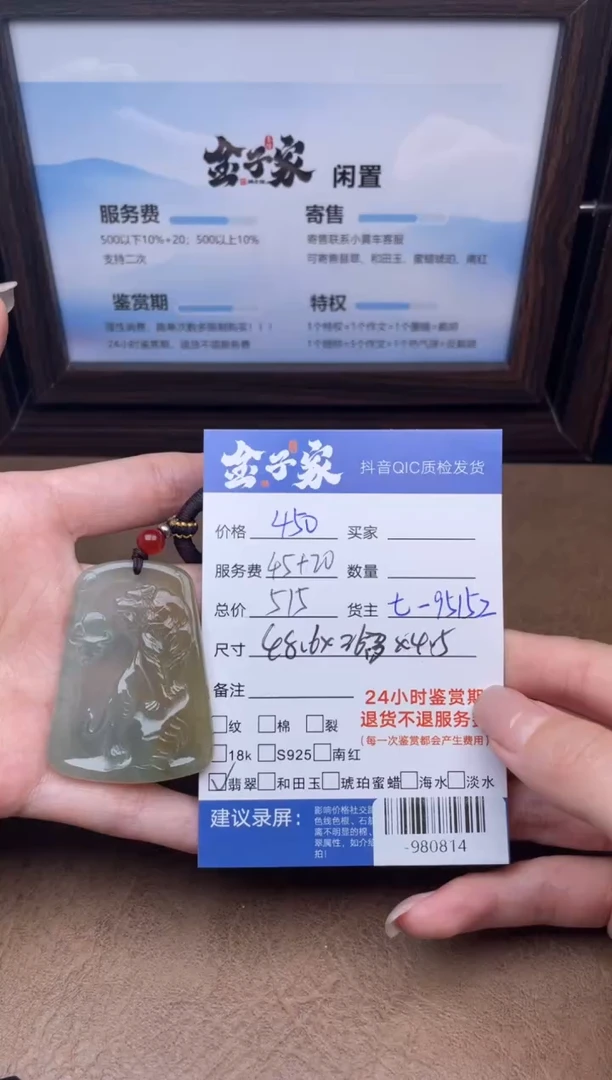 颈饰未镶嵌翡翠多人-980814