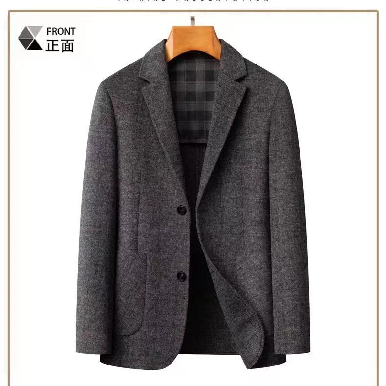羊毛夹克商务西装夹克春秋男士2291