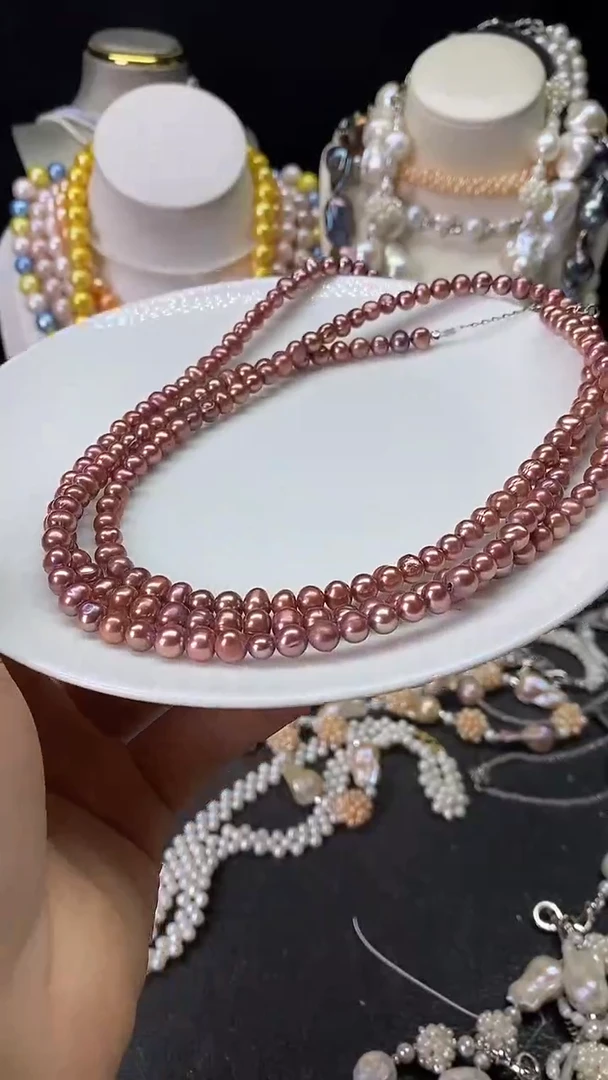 颈饰未镶嵌淡水珍珠多人