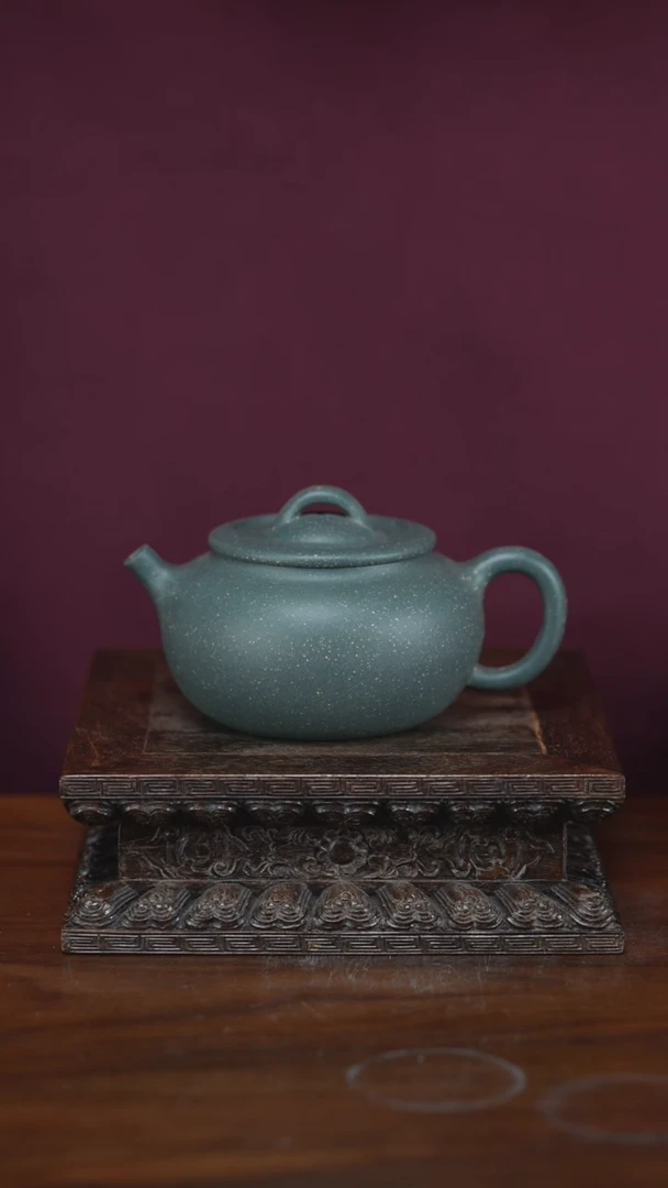 【闪购商品】紫砂茶壶云舒 180cc 绿泥