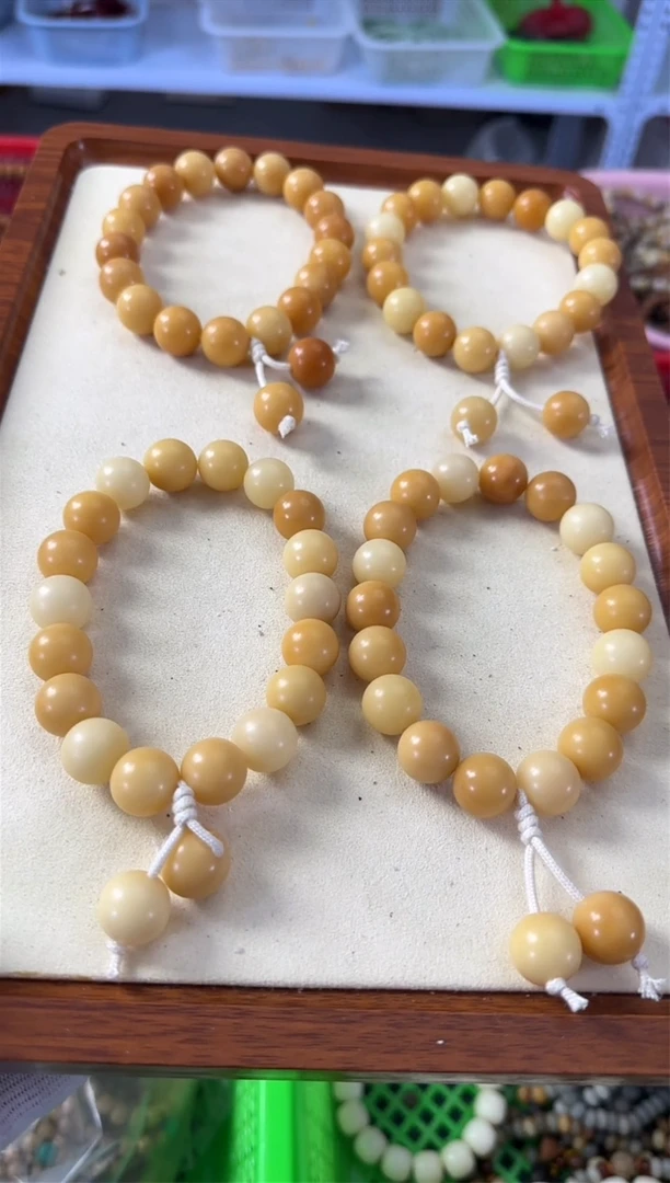 【闪购商品】白玉菩提手串15*菩提根风化桔子糖手持