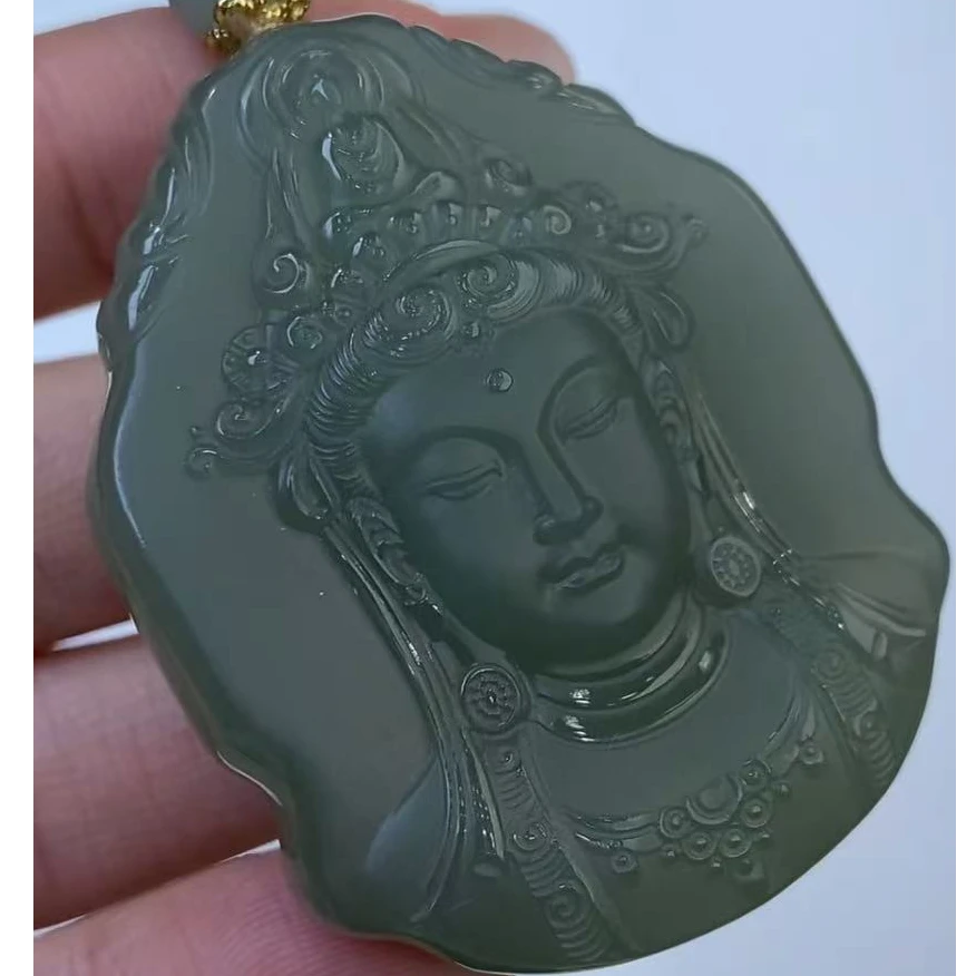 274762/和田玉湖水绿观音 S级品质  多样性一件发