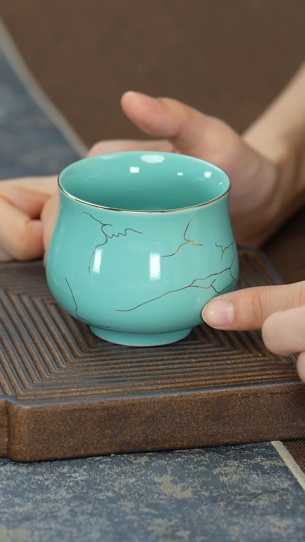 【绿松石金络宰相杯】【12西泠礼盒】