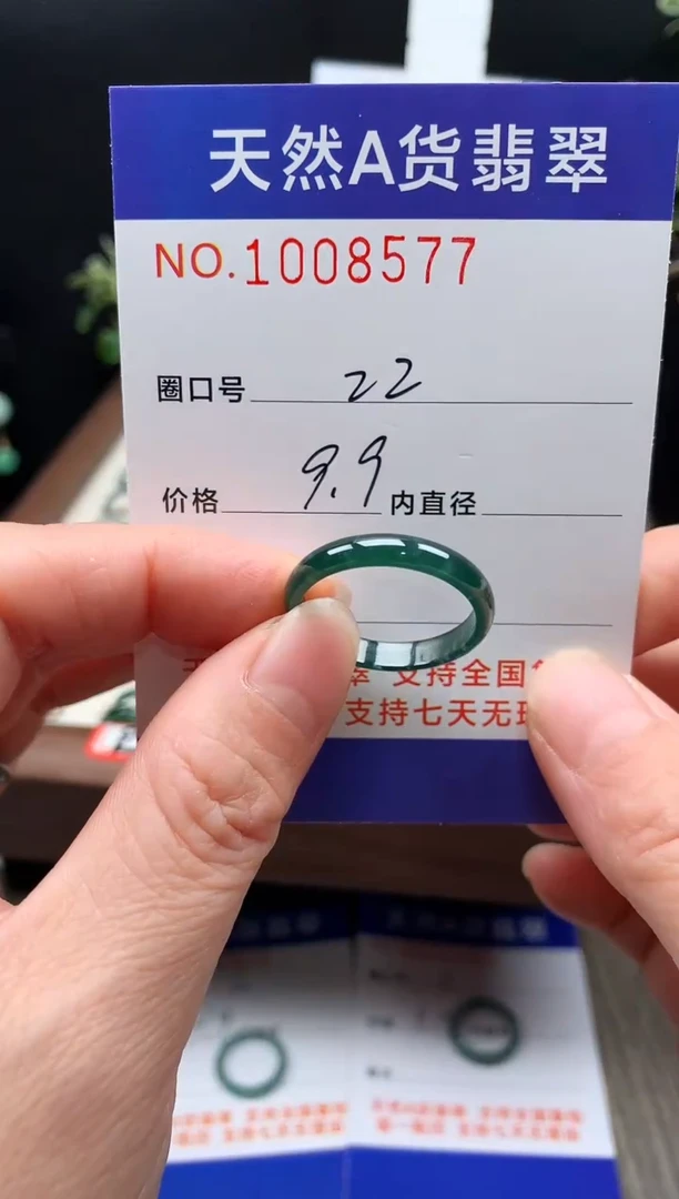 未镶嵌戒指翡翠22#