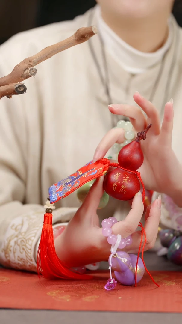 【闪购商品】114大漆葫芦手捻车挂脖挂摆件