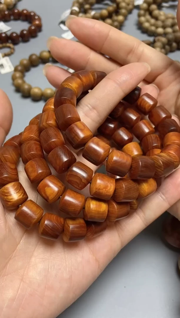 柏木手串/手链崖柏鼓珠单圈1.2多样性发其一