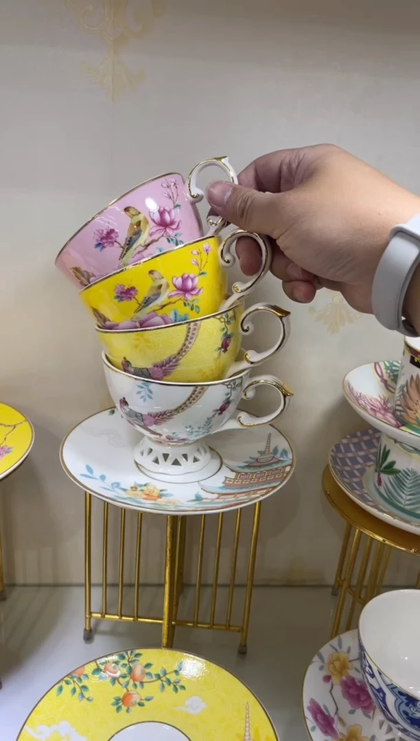 36%以上骨粉骨瓷咖啡杯4个