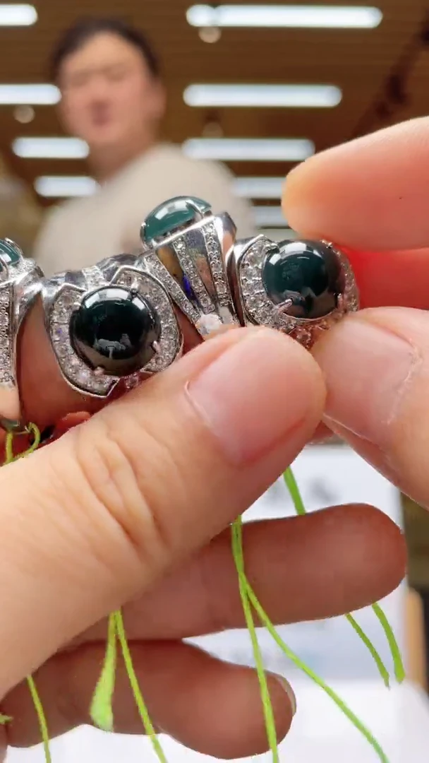 翡翠戒指未镶嵌多样性发货（只发一件）x5