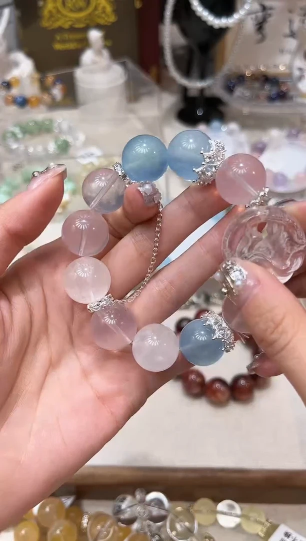 【闪购商品】水晶手链未镶嵌多样性发货发其一颜色微差【拍三单】