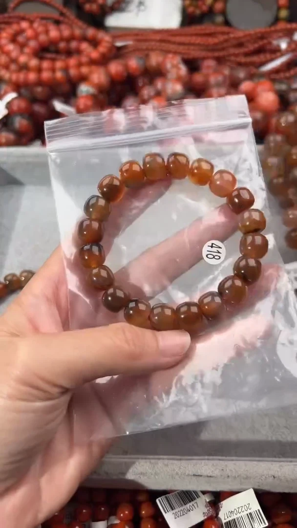 南红玛瑙手串未镶嵌11