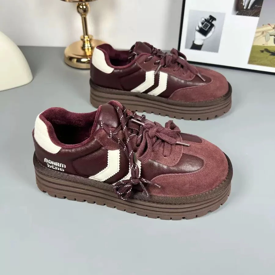 01-147真皮高版本德训鞋圆头系带时尚百搭休闲鞋