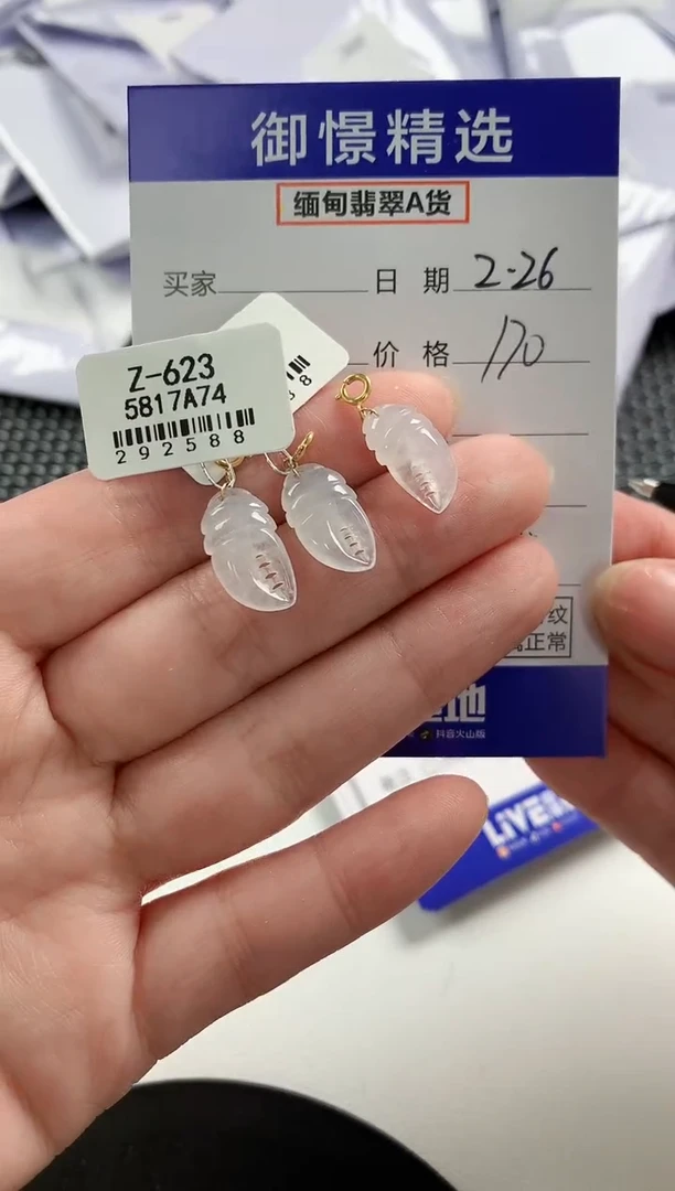 【闪购商品】翡翠颈饰18K金镶嵌15多样性发货其一