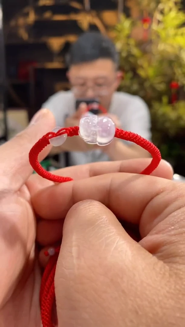 【闪购商品】未镶嵌翡翠手绳302-1貔貅手绳天然翡翠a货