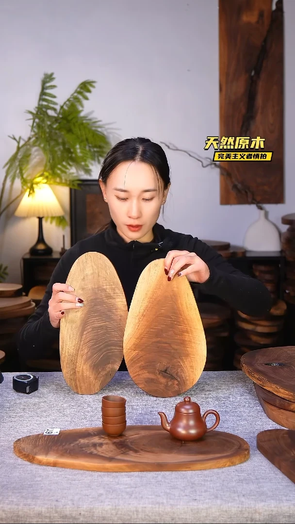 木北美黑胡桃原木.干裂疤结不属于商品质量问题完美主义者慎拍