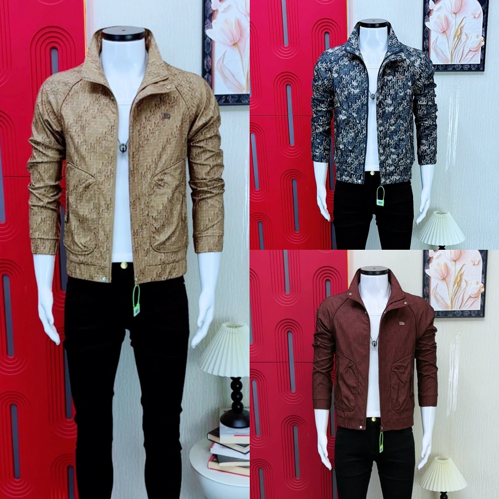 男士工装夹克外套秋季新款立领时尚修身简约韩版外套休闲百搭男装