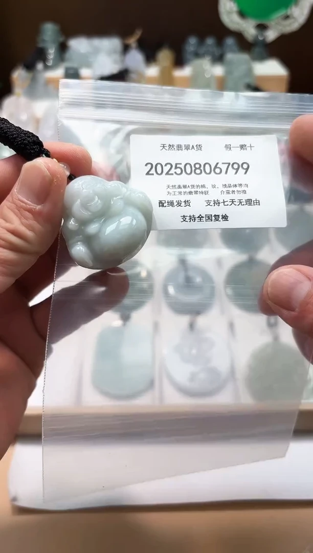 颈饰未镶嵌翡翠天然A货翡翠20250831