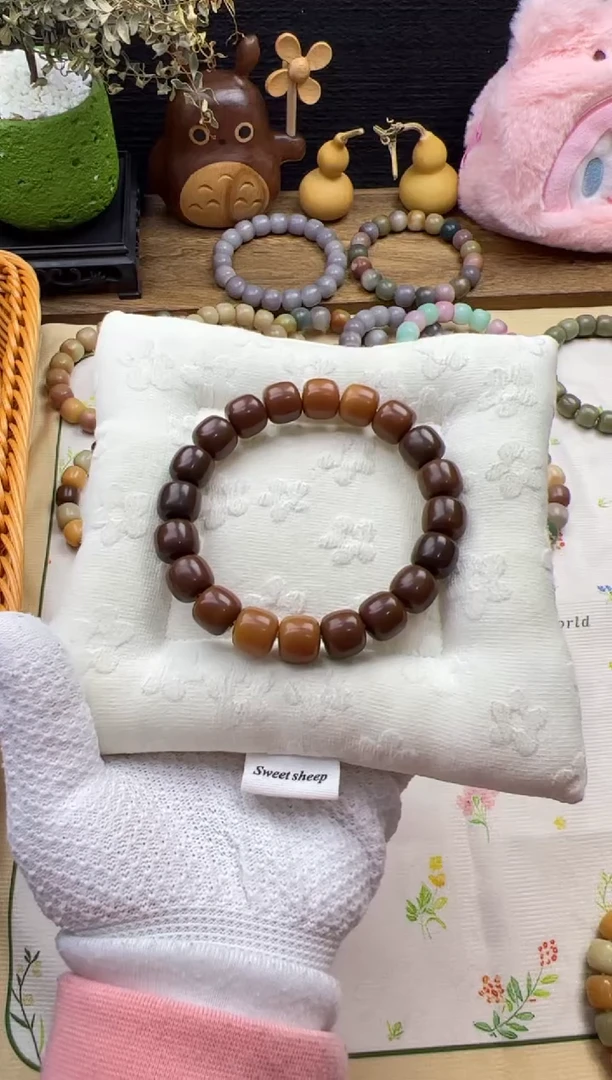 手串菩提根/象牙果卡13干磨正桶老料