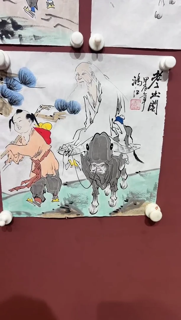 国画陈鸿江人物精品馆藏作品