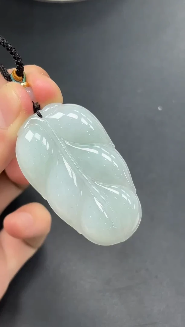 未镶嵌挂件翡翠YM1343-2叶子