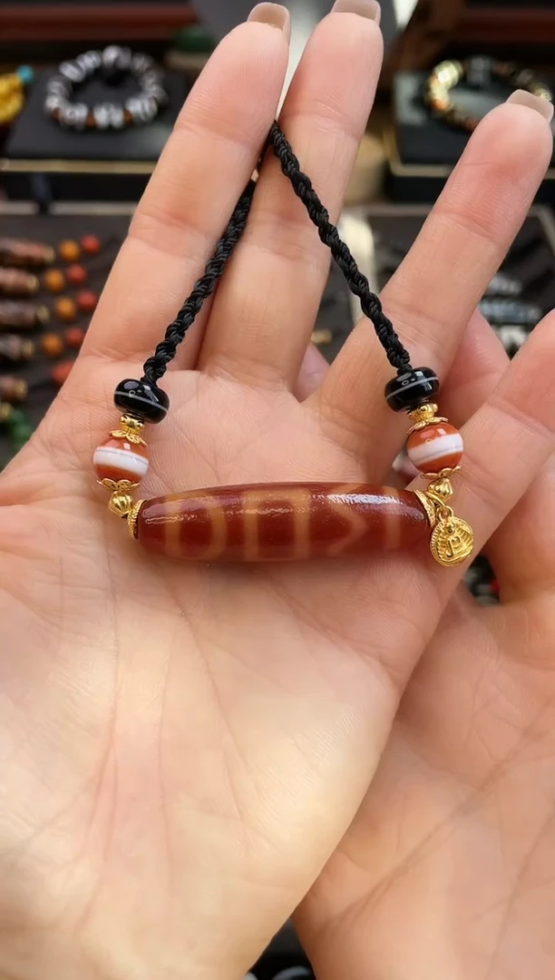 未镶嵌颈饰玛瑙/玉髓美泓精品高油红肉息增怀颈饰