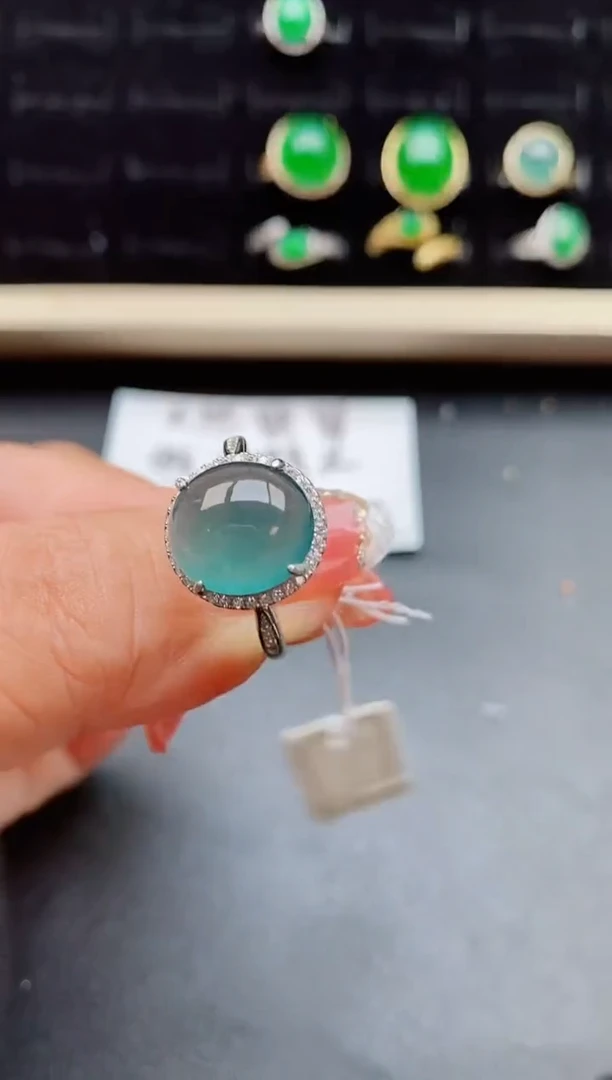 【闪购商品】翡翠戒指银S925镶嵌5080550