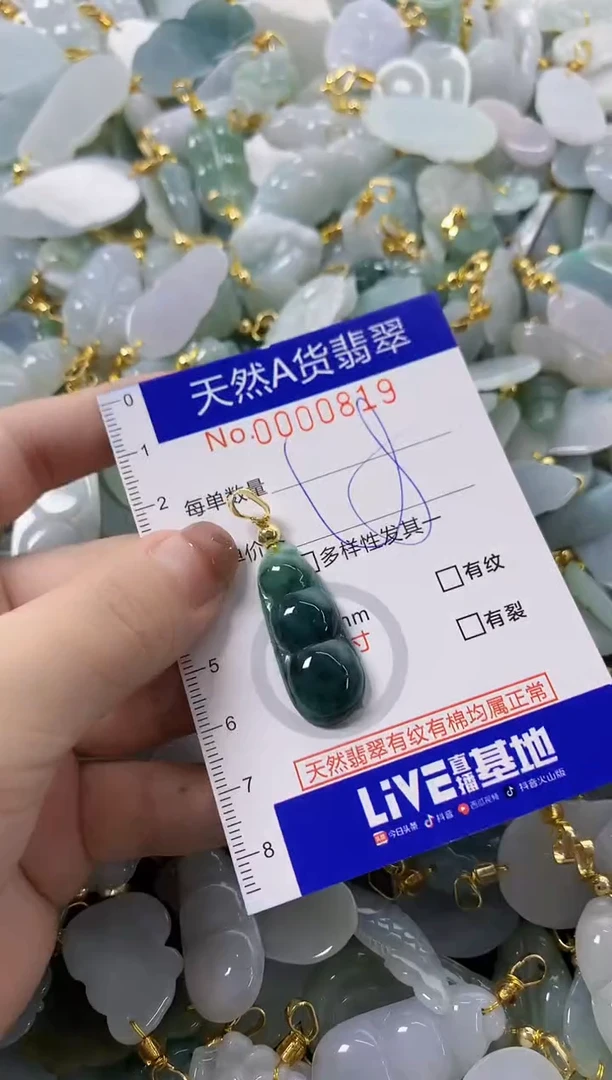 颈饰未镶嵌翡翠天然A货翡翠