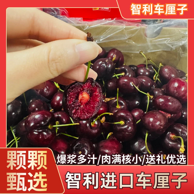 【4JD】顺丰次日达 智利空运进口车厘子 坏果包赔 内附果径卡800g 礼盒装 W18桑提娜樱桃智利共和国