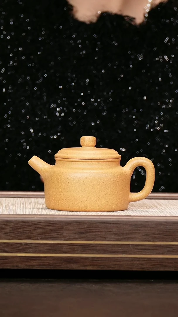 茶杯紫砂老宕口黄金段 德钟