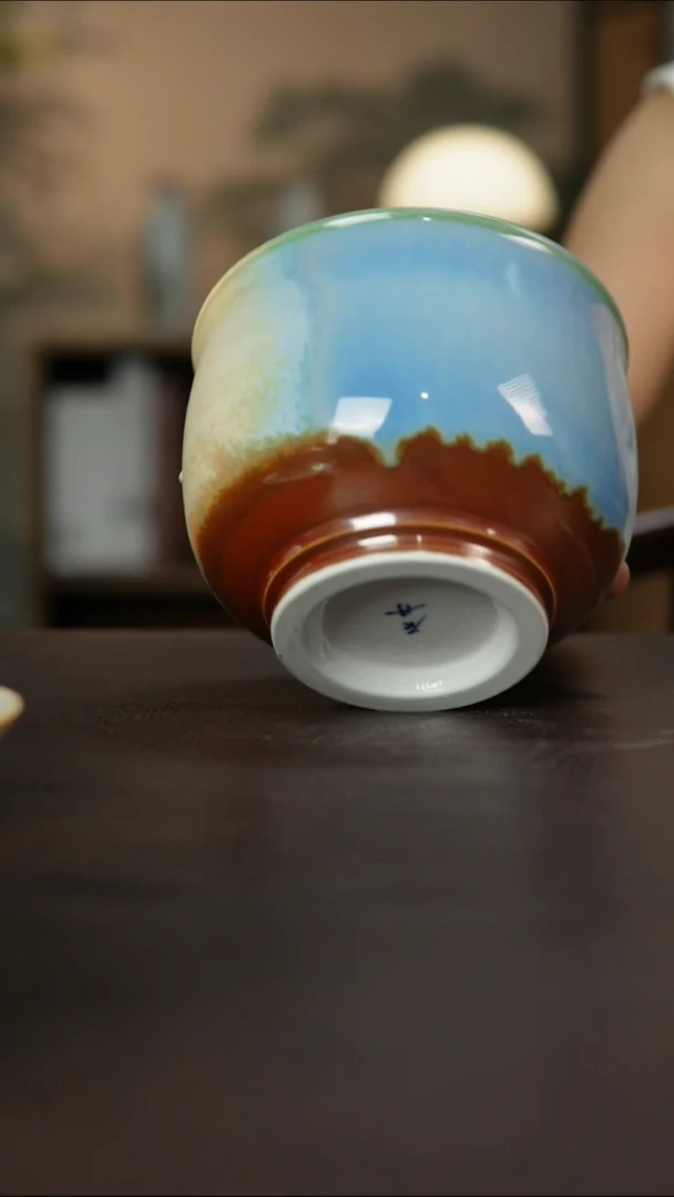 杯景德镇陶瓷杯碗柴烧多人微瑕