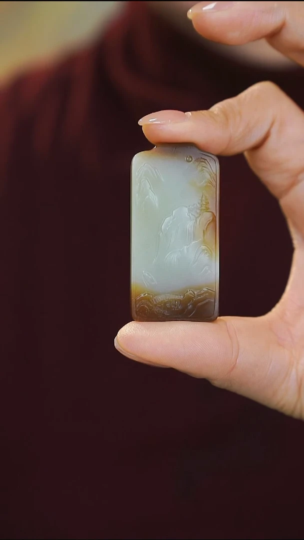 吊坠(不含链)未镶嵌和田玉和田玉吊坠